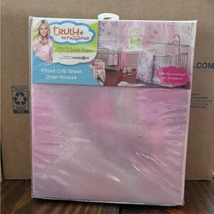 Truly Scrumptious by Heidi Klum Butterfly Wonderland Cotton Crib Sheet